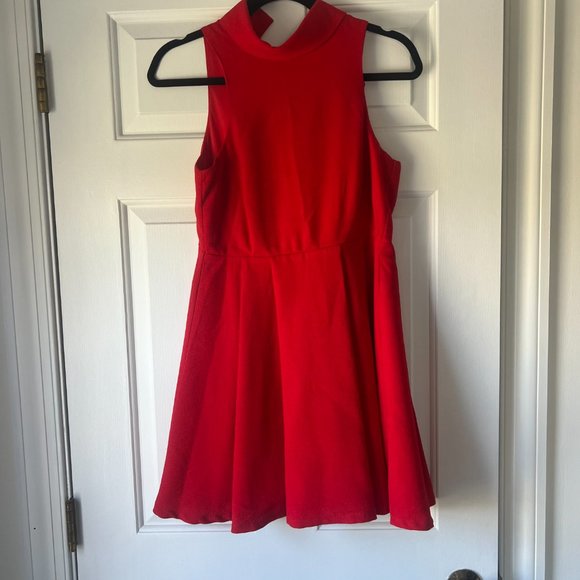 Red Lulus skater dress, size small - Picture 1 of 2